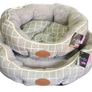PET CAMELOT DOG BED GRAY