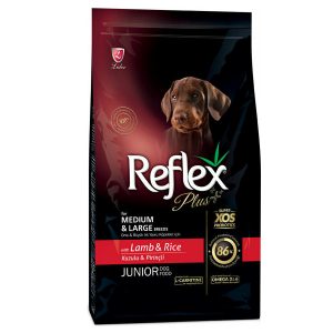 REFLEX-PLUS-JUNIOR-DOG-LAMB-AND-RICE-15KG-KTINIATRIKOSKOSMOS.GR