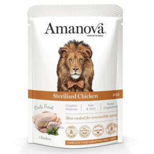 AMANOVA CAT STERILISED CHICKEN 85gr