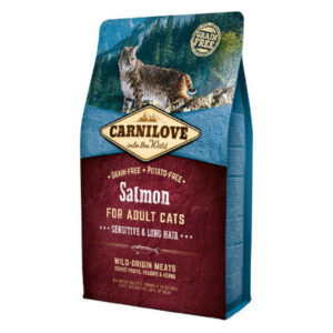 CARNILOVE ADULT CAT SALMON SENSITIVE LONG HAIR 400gr
