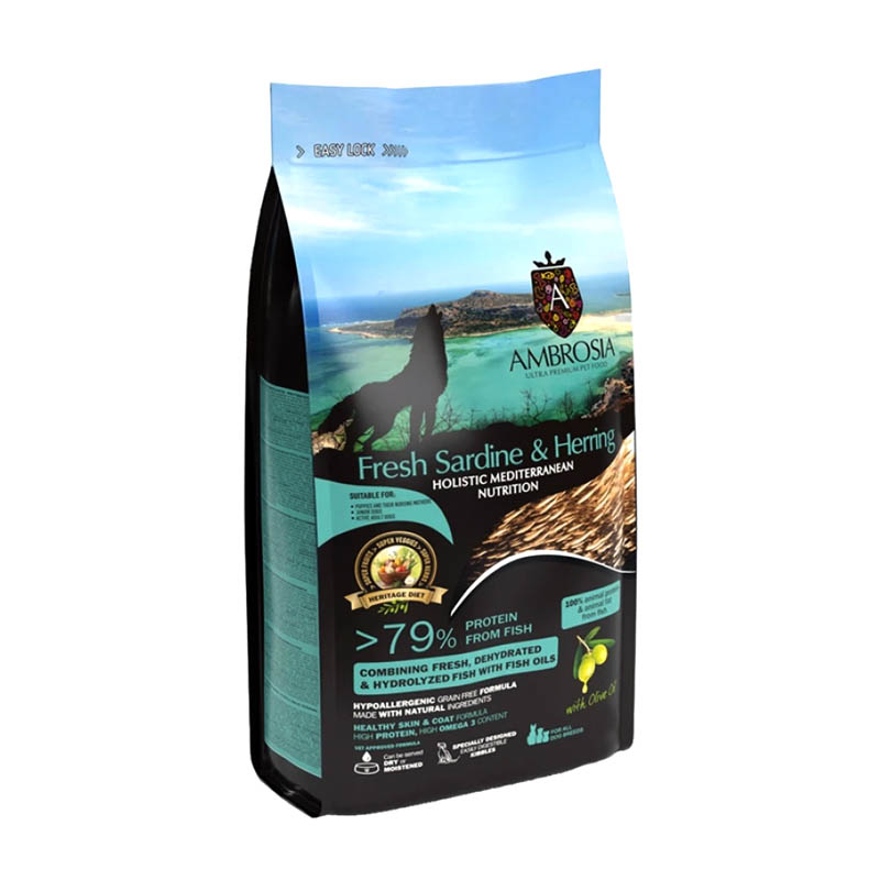 AMBROSIA GRAIN FREE PUPPY SARDINE AND HERRING 5kg