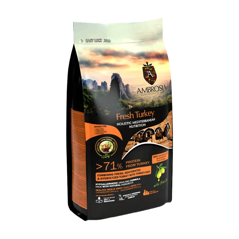 AMBROSIA GRAIN FREE SENIOR STERILISED TURKEY 1.5kg