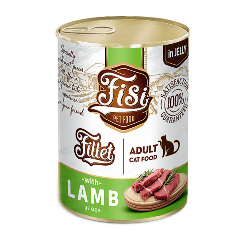 FISI CAT ADULT FILLET LAMB IN JELLY 400gr
