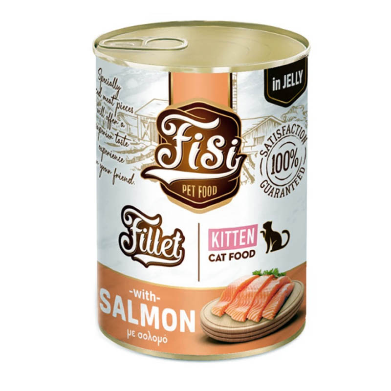 FISI CAT KITTEN FILLET SALMON IN JELLY 400gr