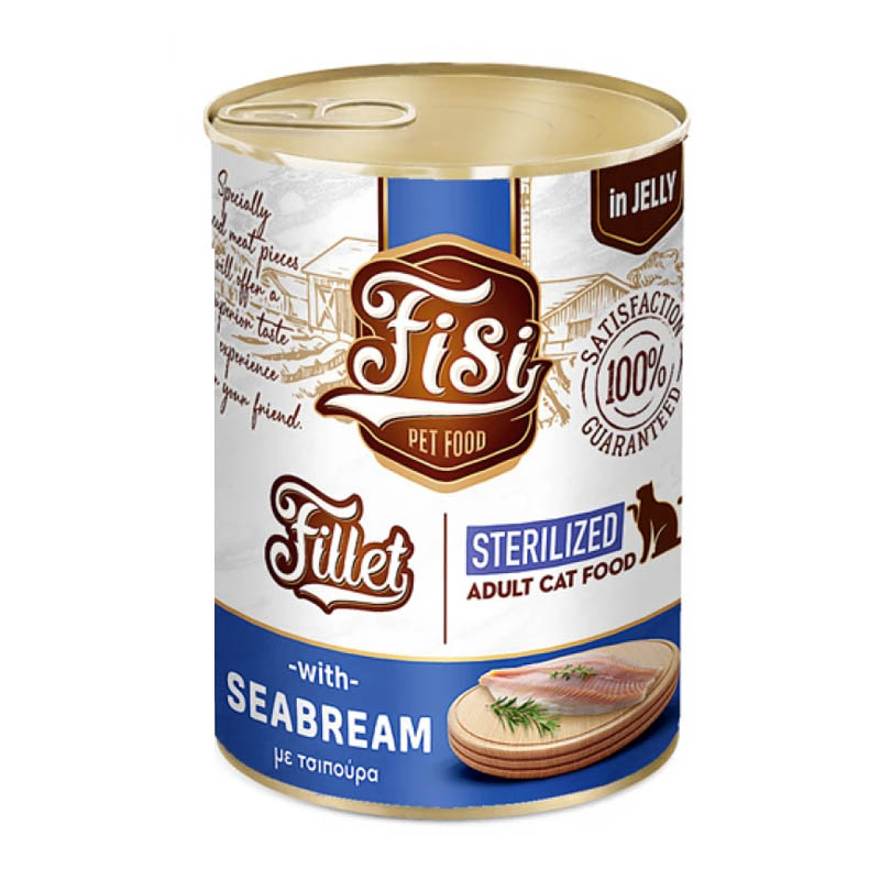 FISI FILLET CAT ADULT STERILISED ΤΣΙΠΟΥΡΑ IN JELLY 400gr