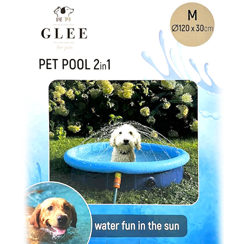 GLEE PET POOL AND SPRINKLER 2in1 120x30cm