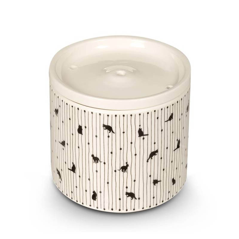 GLEE ΣΥΝΤΡΙΒΑΝΙ ΝΕΡΟΥ ΚΕΡΑΜΙΚΟ ΛΕΥΚΟ ΜΑΥΡΟ BLACK CATS ONE SIZE 1000ml