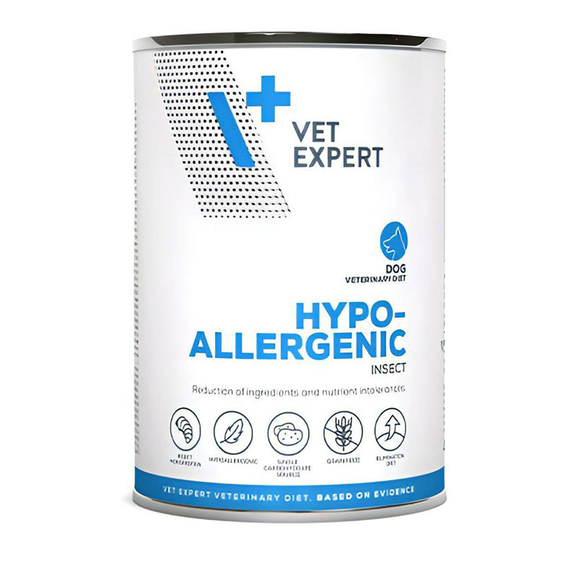 VET EXPERT DOG ADULT HYPOALLERGENIC INSECT 400gr