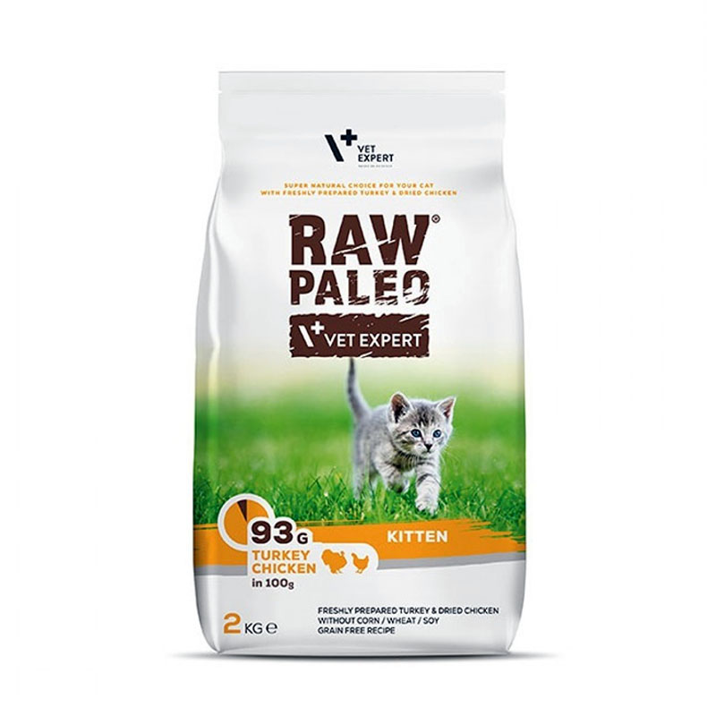 VET EXPERT RAW PALEO KITTEN TURKEY AND CHICKEN 2kg
