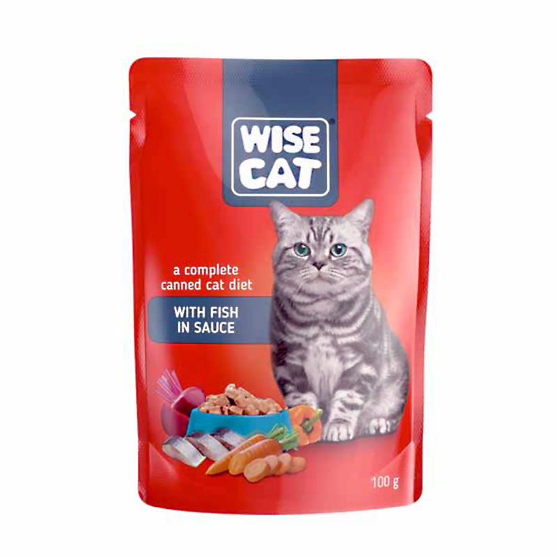 WISE CAT WITH FISH IN SAUCE 100gr