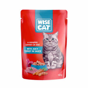 WISE CAT WITH JUICY TURKEY IN SAUCE 100gr
