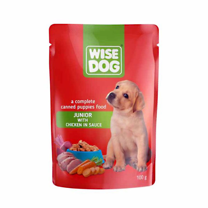 WISE DOG JUNIOR CHICKEN IN SAUCE 100gr