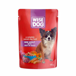 WISE DOG MINI ADULT BEEF IN SAUCE 100gr