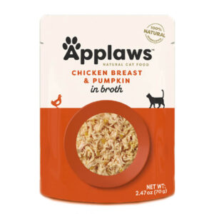 APPLAWS CAT CHICKEN BREAST WITH PUMPKIN IN BROTH 70gr