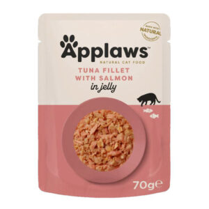 APPLAWS CAT TUNA FILLET WITH SALMON IN JELLY 70gr