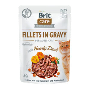 BRIT CARE CAT FILLETS IN GRAVY WITH HEALTHY DUCK 85gr