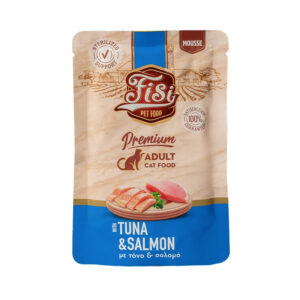 FISI MOUSSE CAT ADULT ΤΟΝΟΣ ΚΑΙ ΣΟΛΟΜΟΣ 80gr