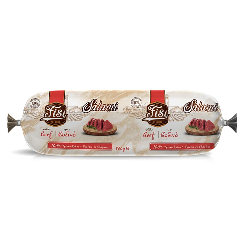 FISI ΣΑΛΑΜΙ FOR ADULT DOG BEEF 800gr FISI ΣΑΛΑΜΙ FOR ADULT DOG BEEF 800gr