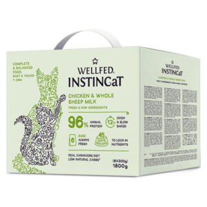 PET INTEREST WELLFED INSTINCAT KITTEN YOUNG CHICKEN AND WHOLE SHEEP MILK 6x300gr