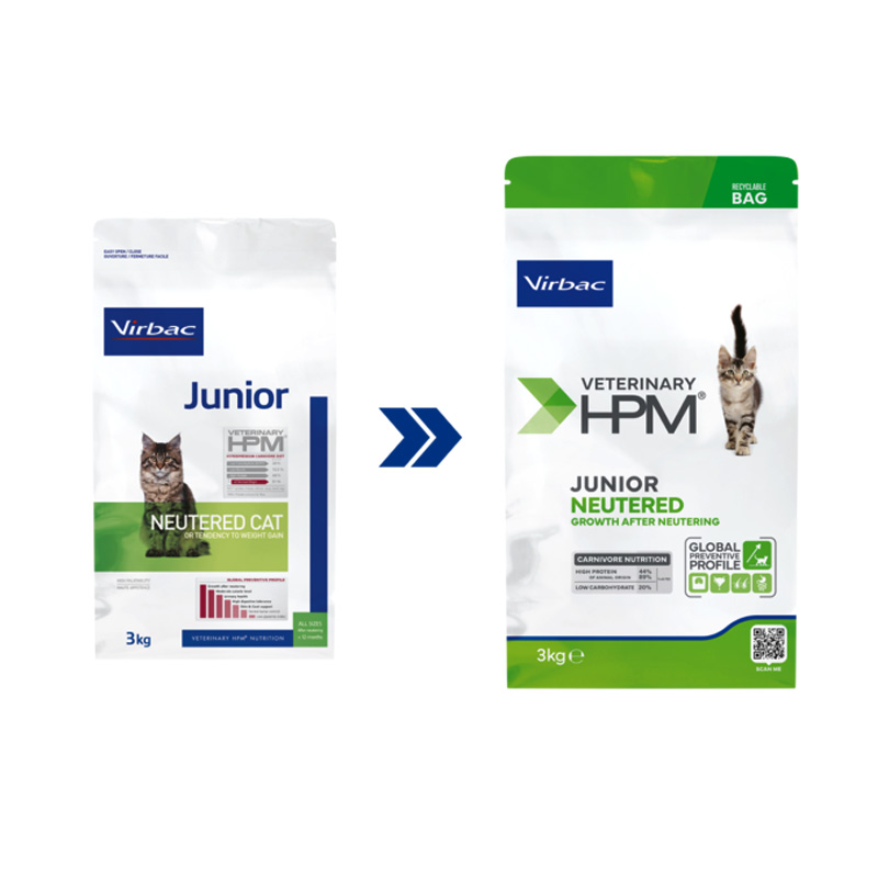 VIRBAC JUNIOR NEUTERED CAT 400gr VIRBAC JUNIOR NEUTERED CAT 400gr