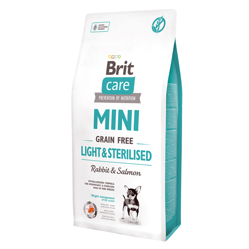 BRIT CARE MINI LIGHT AND STERILISED 7 kg BRIT CARE MINI LIGHT AND STERILISED 7 kg