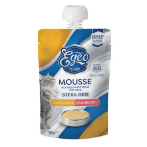 EGEO CAT STERILISED CHICKEN AND CRANBERRY MOUSSE 100gr