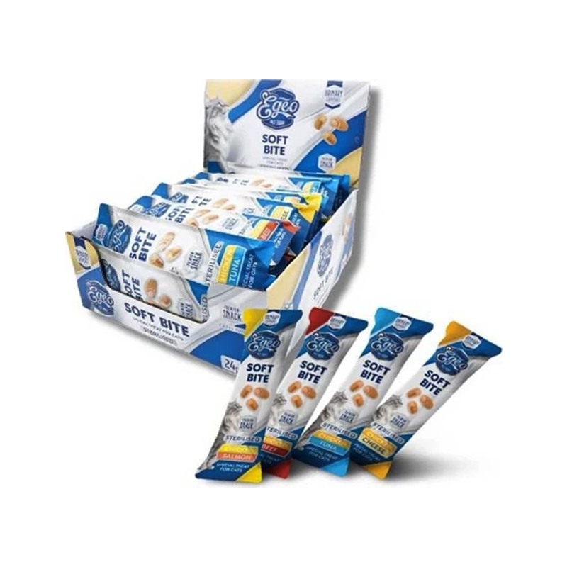 EGEO CAT STERILISED MIX SOFT BITES 24x10gr