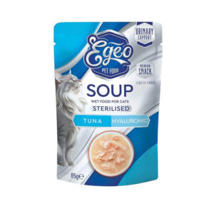 EGEO CAT STERILISED TUNA AND HYALURONIC ACID SOUP 85gr