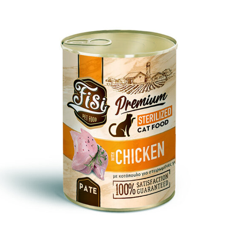 FISI CAT STERILISED ΚΟΤΟΠΟΥΛΟ PATE 400gr