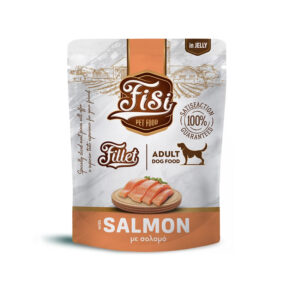 FISI FILLET ADULT DOG ΣΟΛΟΜΟΣ ΣΕ ΖΕΛΕ POUCH 500gr
