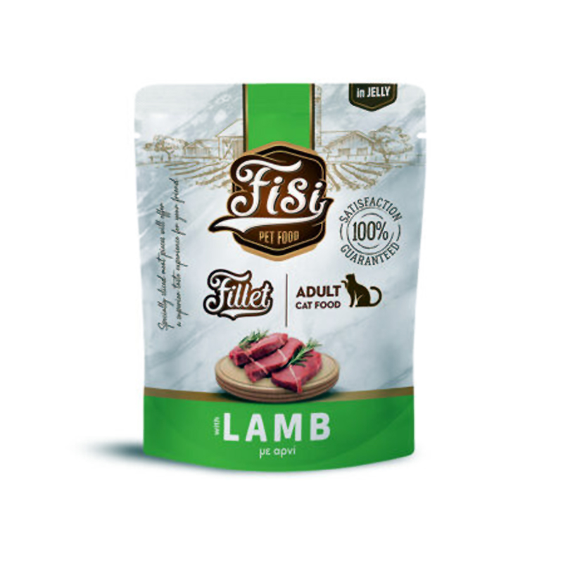 FISI FILLET CAT ADULT ΑΡΝΙ ΣΕ ΖΕΛΕ POUCH 300gr