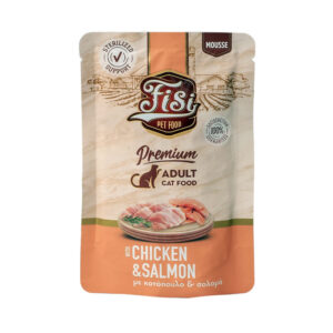 FISI MOUSSE CAT ADULT ΚΟΤΟΠΟΥΛΟ ΚΑΙ ΣΟΛΟΜΟΣ 80gr