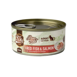 FISI PURE MEAT CAT ADULT ΚΟΚΚΙΝΟΨΑΡΟ ΚΑΙ ΣΟΛΟΜΟΣ 170gr