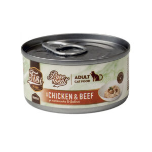 FISI PURE MEAT CAT ADULT ΚΟΤΟΠΟΥΛΟ ΚΑΙ ΜΟΣΧΑΡΙ 80gr