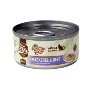 FISI PURE MEAT CAT ADULT ΣΚΟΥΜΠΡΙ ΚΑΙ ΜΟΣΧΑΡΙ 80gr