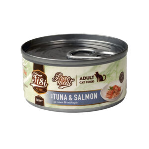 FISI PURE MEAT CAT ADULT ΤΟΝΟΣ ΚΑΙ ΣΟΛΟΜΟΣ 80gr