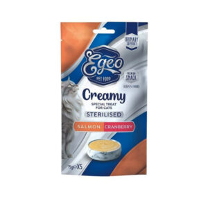 EGEO CAT SALMON AND CRANBERRY CREAMY 5x15gr