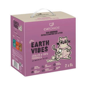 PET INTEREST CATOIKOS "EARTH VIBES" TOFU AND ZEOLITE CAT MILK 2x6lt