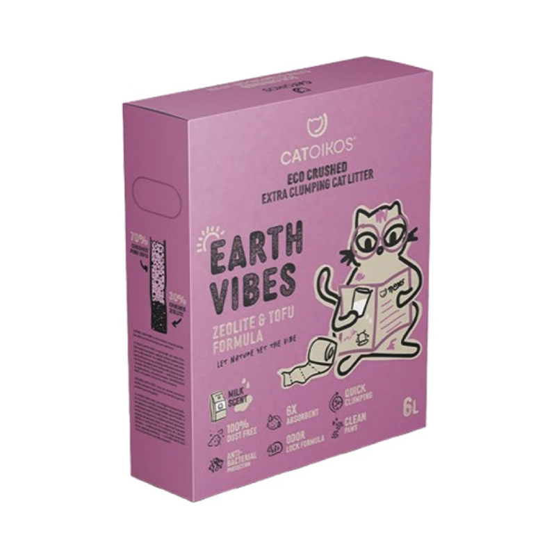 PET INTEREST CATOIKOS "EARTH VIBES" TOFU AND ZEOLITE CAT MILK 6lt
