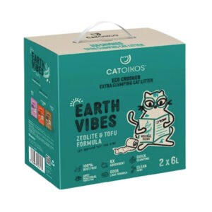PET INTEREST CATOIKOS "EARTH VIBES" TOFU AND ZEOLITE CAT ΑΟΣΜΗ 2x6lt