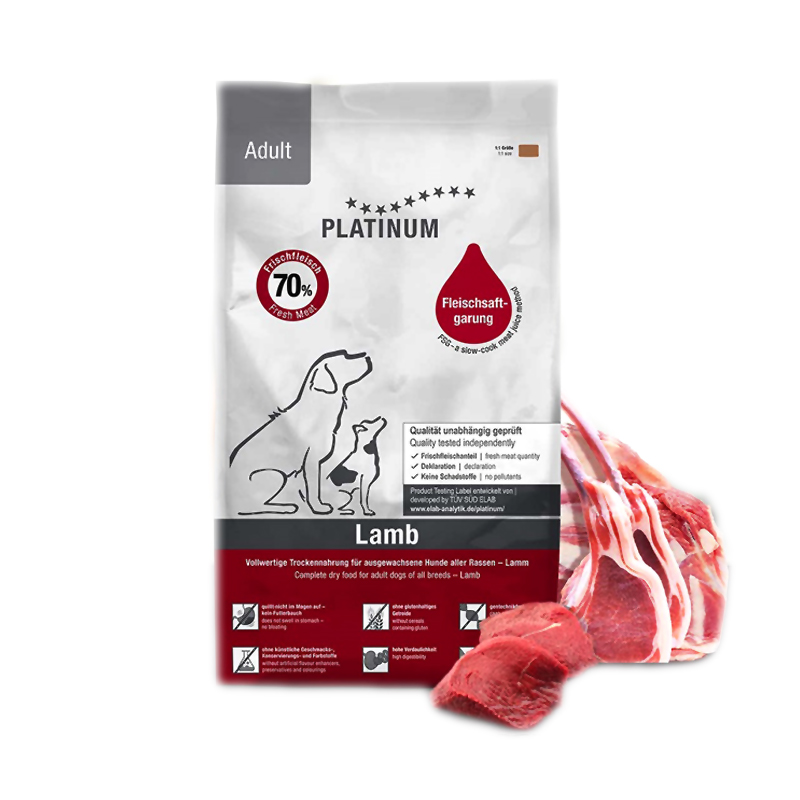 PLATINUM NATURAL PET FOOD ADULT ΑΡΝΙ ΡΥΖΙ