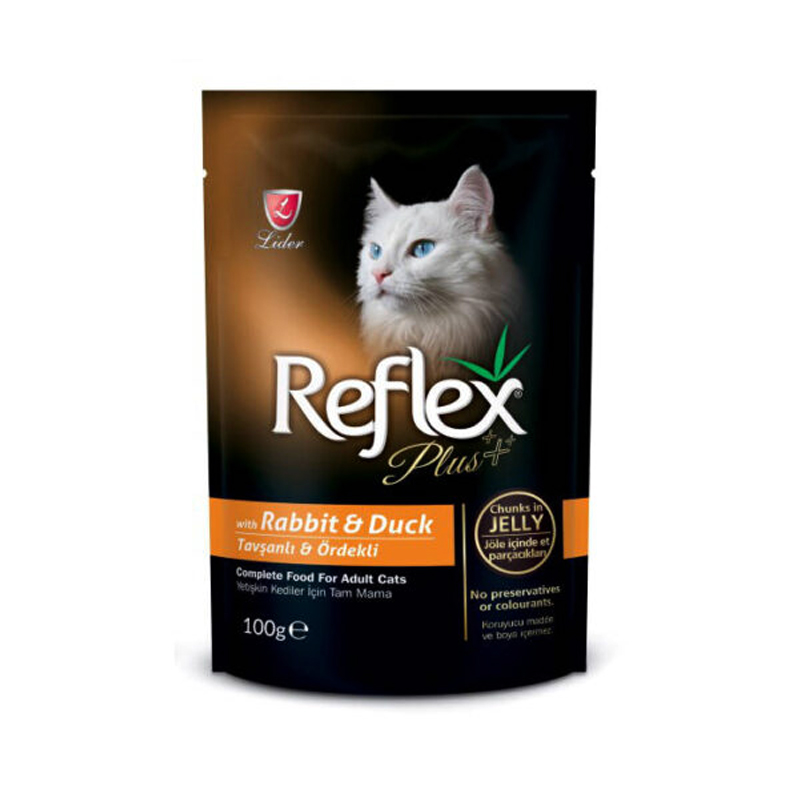 REFLEX PLUS CHUNKS IN JELLY ΚΟΥΝΕΛΙ ΚΑΙ ΠΑΠΙΑ 100gr REFLEX PLUS CHUNKS IN JELLY ΚΟΥΝΕΛΙ ΚΑΙ ΠΑΠΙΑ 100gr