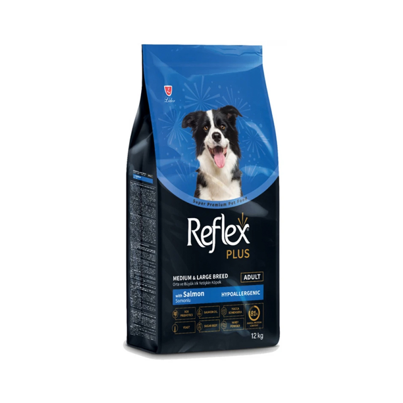 REFLEX PLUS MEDIUM LARGE ADULT SALMON 12kg