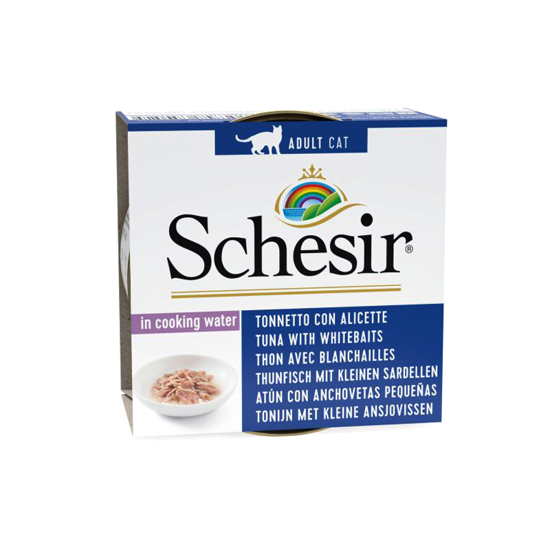 SCHESIR CAT IN COOKING WATER ΤΟΝΟΣ ΑΘΕΡΙΝΑ ΚΑΙ ΡΥΖΙ 85gr SCHESIR CAT IN COOKING WATER ΤΟΝΟΣ ΑΘΕΡΙΝΑ ΚΑΙ ΡΥΖΙ 85gr