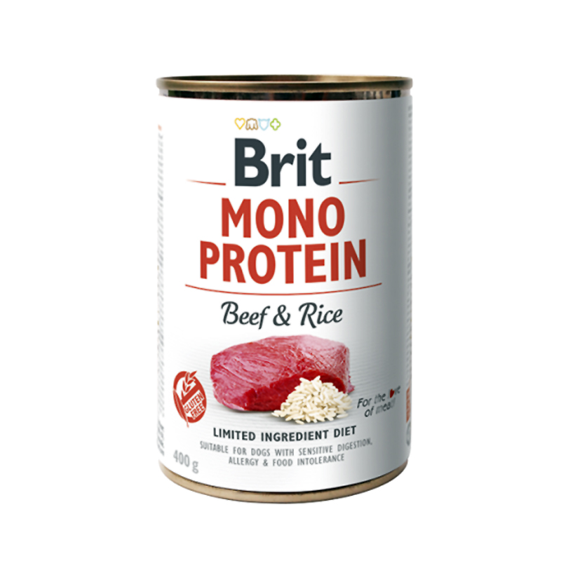BRIT CARE MONO PROTEIN DOG BEEF AND RICE 400gr