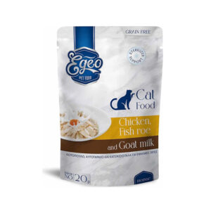 EGEO ADULT CAT ΜΕ ΚΟΤΟΠΟΥΛΟ KAI ΑΥΓΟΤΑΡΑΧΟ KAI ΚΑΤΣΙΚΙΣΙΟ ΓΑΛΑ ΜΟΥΣ POUCH 85gr