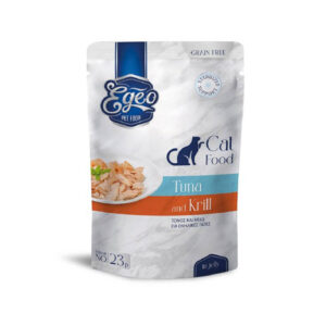 EGEO ADULT CAT ΜΕ ΤΟΝΟΣ KAI ΚΡΙΛ ΣΕ ΖΕΛΕ POUCH 85gr