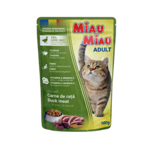 MIAU MIAU ADULT DUCK IN GRAVY 100gr