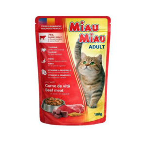 MIAU MIAU BEEF IN GRAVY 100gr