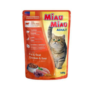 MIAU MIAU CHICKEN LIVER IN GRAVY 100gr